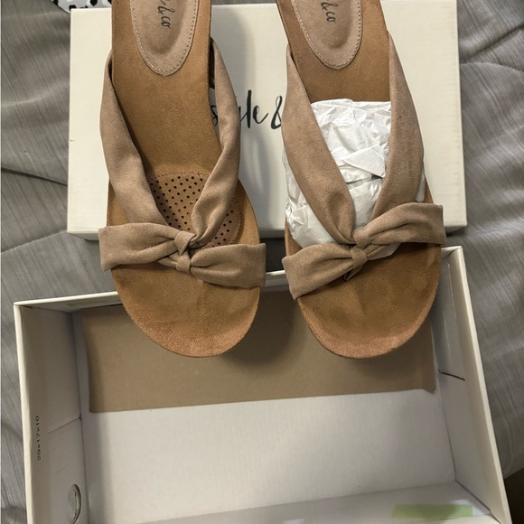 Style & Co Women’s Chickaaf Taupe MC Size 9.5M 2020 Brown Heels NEW - Picture 3 of 16